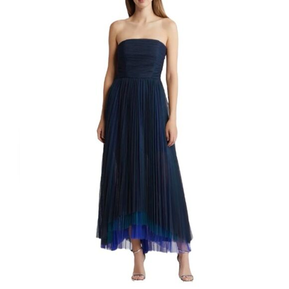 Chelsea28 Smocked Strapless Tulle Cocktail Dress NWOT Small Flaw Size XL - Picture 1 of 7